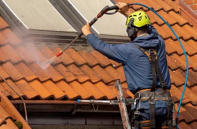 Démoussage et hydrofuge de toiture à Wimille